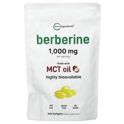 Micro Ingredients Berberine 240 Softgels 250 Mg Per Softgel