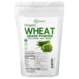 Micro Ingredients Organic Wheat Grass Powder 16 Oz 454 G
