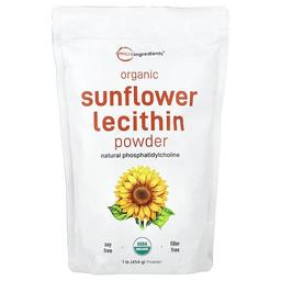 Micro Ingredients Organic Sunflower Lecithin Powder 1 Lb 454 G