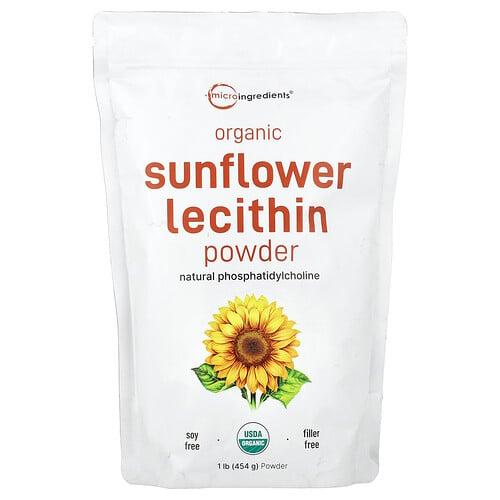Micro Ingredients Organic Sunflower Lecithin Powder 1 Lb 454 G