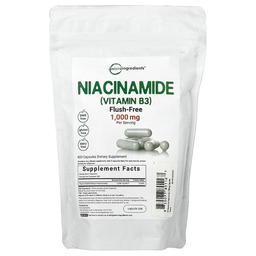 Micro Ingredients Niacinamide Vitamin B3 400 Capsules 500 Mg Per Capsule