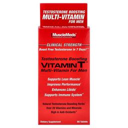 Musclemeds Vitamin T Testosterone Boosting Multi Vitamin For Men 90 Tablets