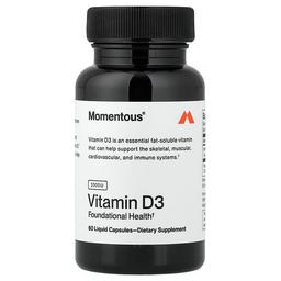 Momentous Vitamin D3 50 Mg 2 000 Iu 60 Liquid Capsules