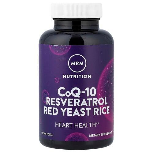 Mrm Nutrition Coq 10 Resveratrol Red Yeast Rice 60 Softgels product image