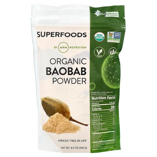 Mrm Nutrition Organic Baobab Powder 8 5 Oz 240 G