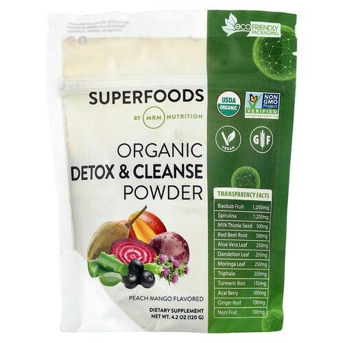 Mrm Nutrition Organic Detox Cleanse Powder Peach Mango 4 2 Oz 120 G product image