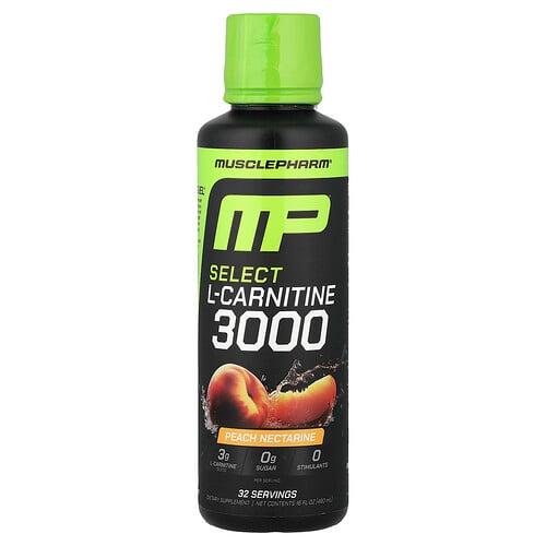 Musclepharm Select L Carnitine 3000 Peach Nectarine 16 Fl Oz 480 Ml