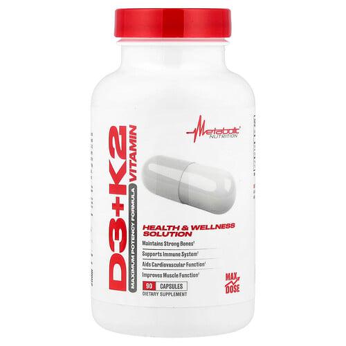 Metabolic Nutrition Vitamin D3 K2 90 Capsules product image