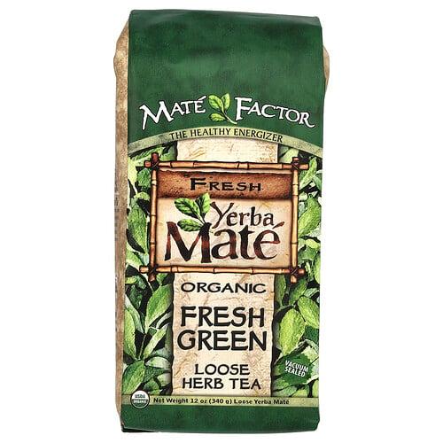 Mate Factor Organic Yerba Mate Loose Herb Tea Fresh Green 12 Oz 340 G