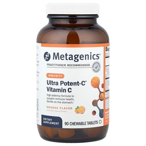 Metagenics Ultra Potent C Vitamin C Orange 90 Chewable Tablets