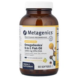 Metagenics Omegagenics 5 In 1 Fish Oil Natural Lemon 60 Softgels