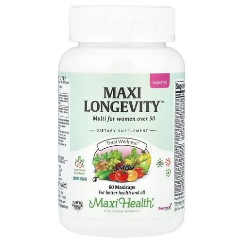 Maxi Health Maxi Longevity Multi For Women Over 50 60 Maxicaps