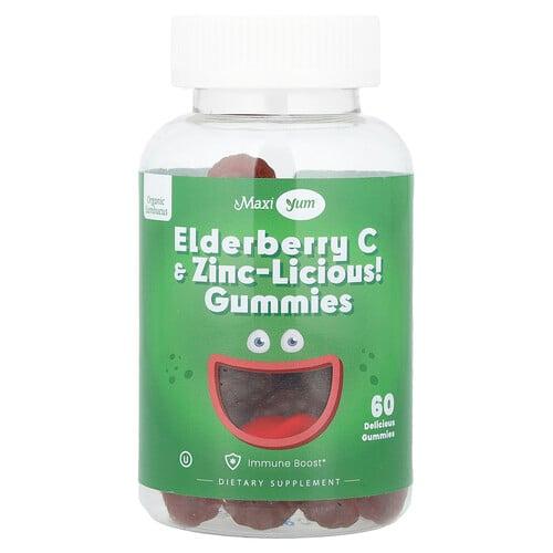 Maxi Health Elderberry C Zinc Licious Gummies 60 Gummies