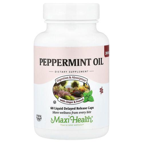 Maxi Health Peppermint Oil 60 Liquid Delayed Release Caps