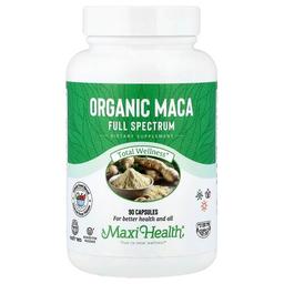 Maxi Health Organic Maca Full Spectrum 90 Capsules 600 Mg Per Capsule