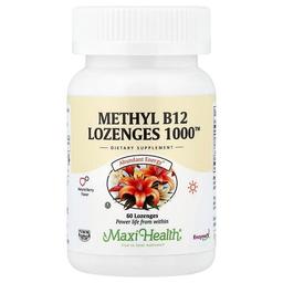 Maxi Health Methyl B12 Lozenges 1000 Natural Berry 60 Lozenges 1 000 Mcg Per Lozenge