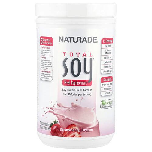 Naturade Total Soy Meal Replacement Strawberry Cream 1 Lb 1 88 Oz 507 G
