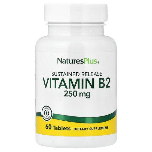 Naturesplus Vitamin B2 Sustained Release 250 Mg 60 Tablets product image