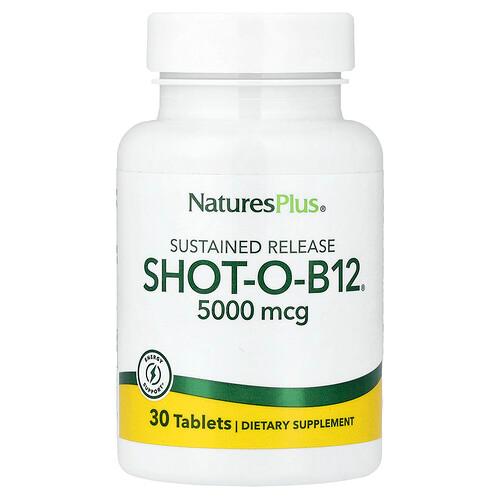 Naturesplus Shot O B12 Sustained Release 5 000 Mcg 30 Tablets