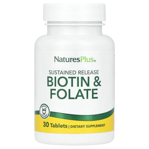 Naturesplus Sustained Release Biotin Folate 30 Tablets