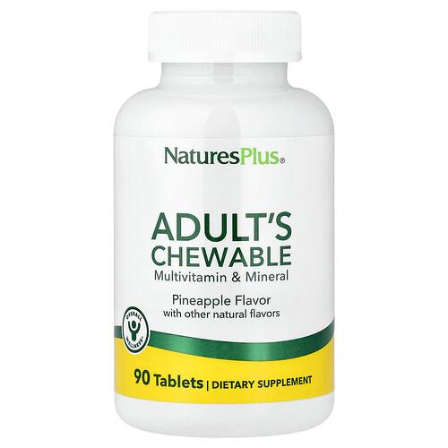 Naturesplus Adult S Chewable Multivitamin Mineral Pineapple 90 Tablets