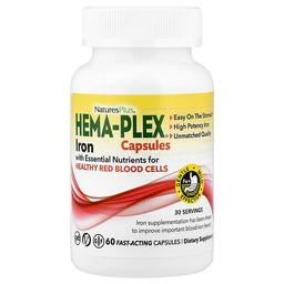 Naturesplus Hema Plex Iron 60 Fast Acting Capsules