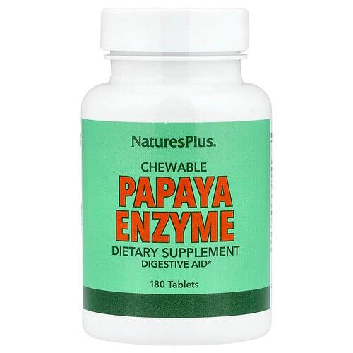 Naturesplus Chewable Papaya Enzyme 180 Tablets