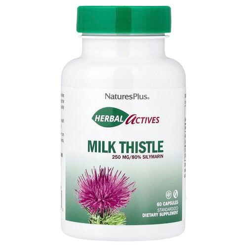 Naturesplus Herbal Actives Milk Thistle 250 Mg 60 Capsules