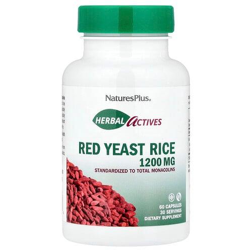 Naturesplus Herbal Actives Red Yeast Rice 60 Capsules 600 Mg Per Capsule
