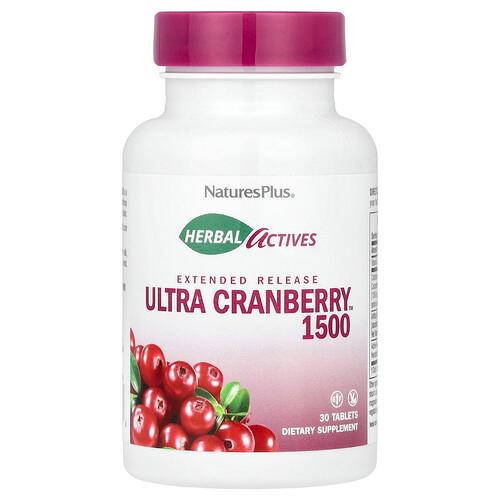 Naturesplus Herbal Actives Ultra Cranberry 1500 30 Tablets