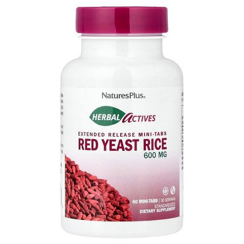 Naturesplus Herbal Actives Red Yeast Rice 60 Mini Tabs 300 Mg Per Tab