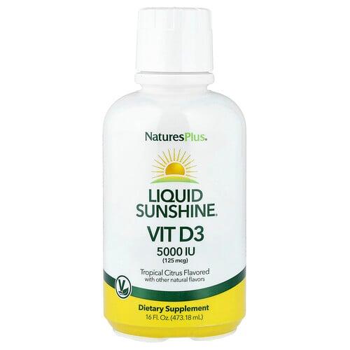 Naturesplus Liquid Sunshine Vitamin D3 Tropical Citrus 16 Fl Oz 473 18 Ml product image