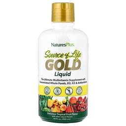Naturesplus Source Of Life Gold Liquid Tropical Fruit 30 Fl Oz 900 Ml