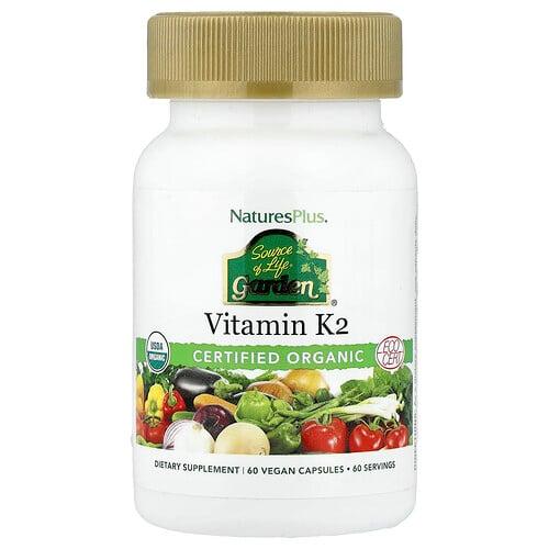 Naturesplus Source Of Life Garden Vitamin K2 60 Vegan Capsules