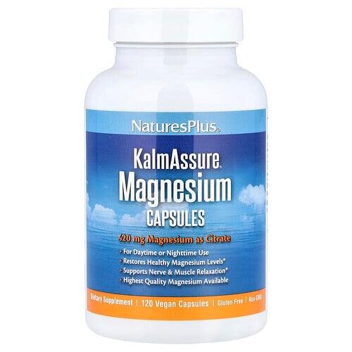 Naturesplus Kalmassure Magnesium 120 Vegan Capsules 105 Mg Per Capsule