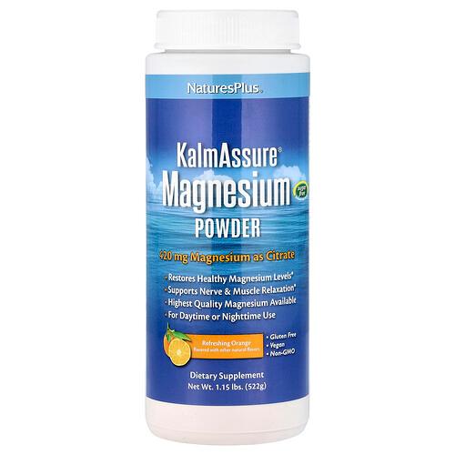 Naturesplus Kalmassure Magnesium Powder Refreshing Orange 1 15 Lbs 522 G
