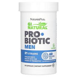 Naturesplus Gi Natural Probiotic Men 60 Billion Cfu 30 Capsules