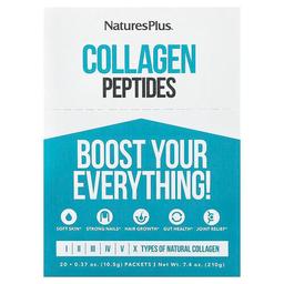 Naturesplus Collagen Peptides 20 Stick Packets 0 37 Oz 10 5 G Each