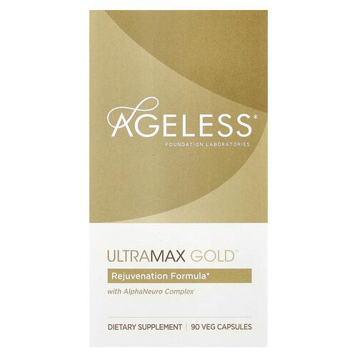 에이지리스 파운데이션 래보라토리스 Ageless Foundation Laboratories, 알파뉴로 복합체 함유 UltraMax Gold, 베지 캡슐 90정 product image