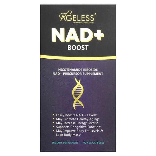 Ageless Foundation Laboratories Nad Boost 90 Veg Capsules