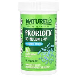Naturelo Probiotic 50 Billion Cfu 30 Delayed Release Capsules