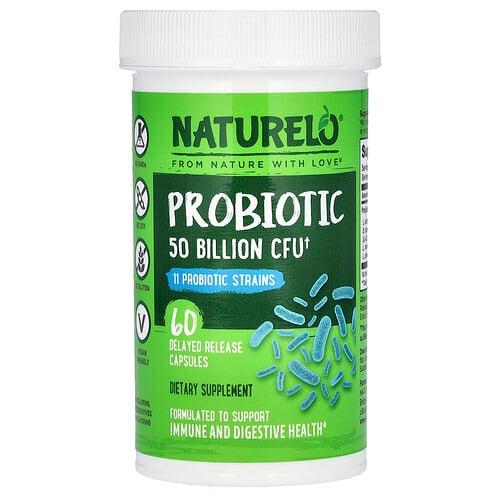 Naturelo Probiotic 50 Billion Cfu 60 Delayed Release Capsules