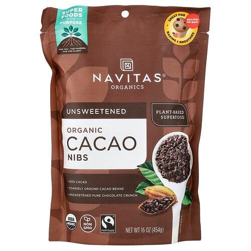 Navitas Organics Organic Cacao Nibs Unsweetened 16 Oz 454 G