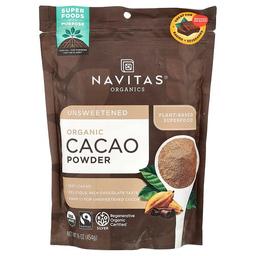 Navitas Organics Organic Cacao Powder Unsweetened 16 Oz 454 G