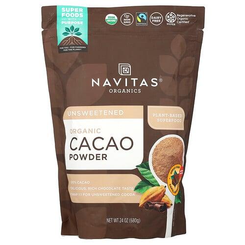 Navitas Organics Organic Cacao Powder Unsweetened 24 Oz 680 G product image
