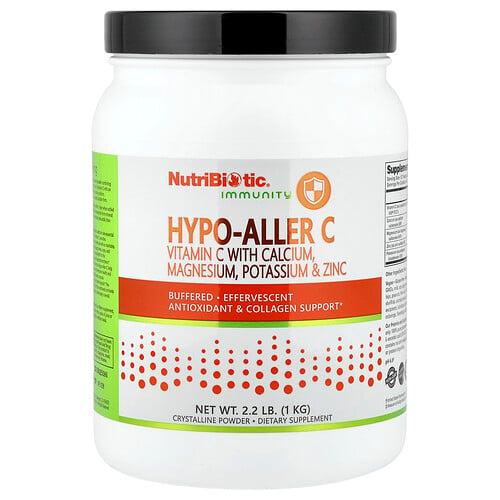 Nutribiotic Immunity Hypo Aller C Vitamin C With Calcium Magnesium Potassium Zinc 2 2 Lb 1 Kg