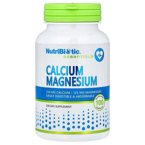 Nutribiotic Essentials Calcium Magnesium 100 Gluten Free Capsules