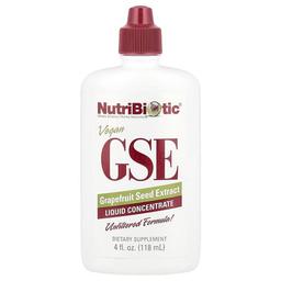 Nutribiotic Vegan Gse Grapefruit Seed Extract Liquid Concentrate 100 Mg 4 Fl Oz 118 Ml