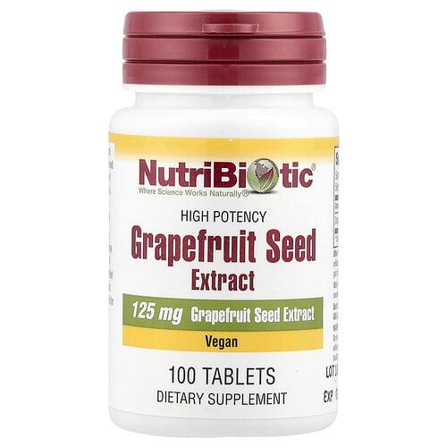 Nutribiotic Grapefruit Seed Extract High Potency 125 Mg 100 Tablets