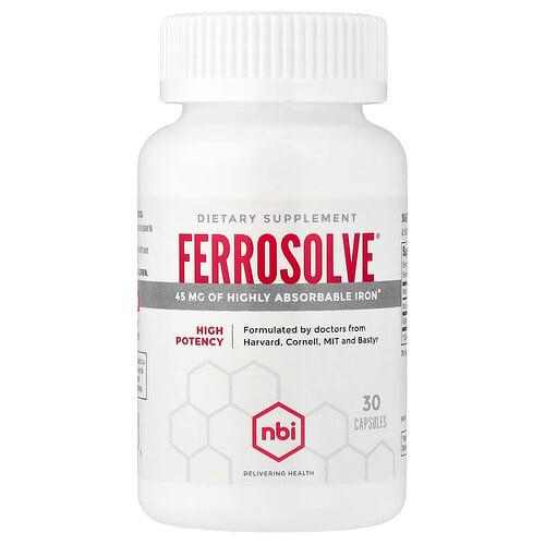 Nbi Ferrosolve 30 Capsules